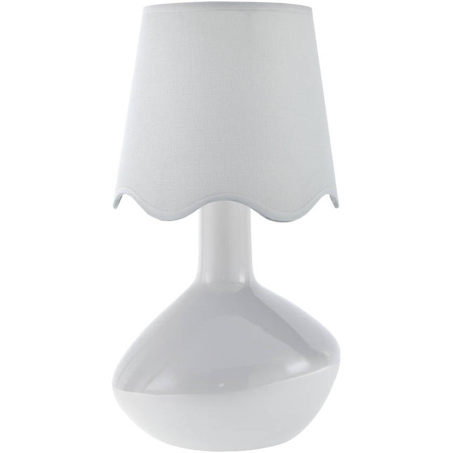 Eiman Rustic White Table Lamp Home Decor > Lighting > Lamp > Table Lamps TriadCommerceInc 15"H x 9"W x 9"D