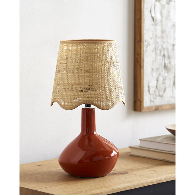 Eiman Rustic Red Table Lamp Home Decor > Lighting > Lamp > Table Lamps TriadCommerceInc