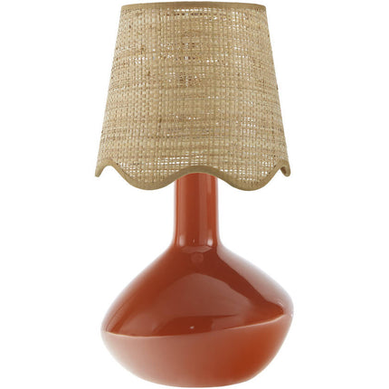 Eiman Rustic Red Table Lamp Home Decor > Lighting > Lamp > Table Lamps TriadCommerceInc 15"H x 9"W x 9"D