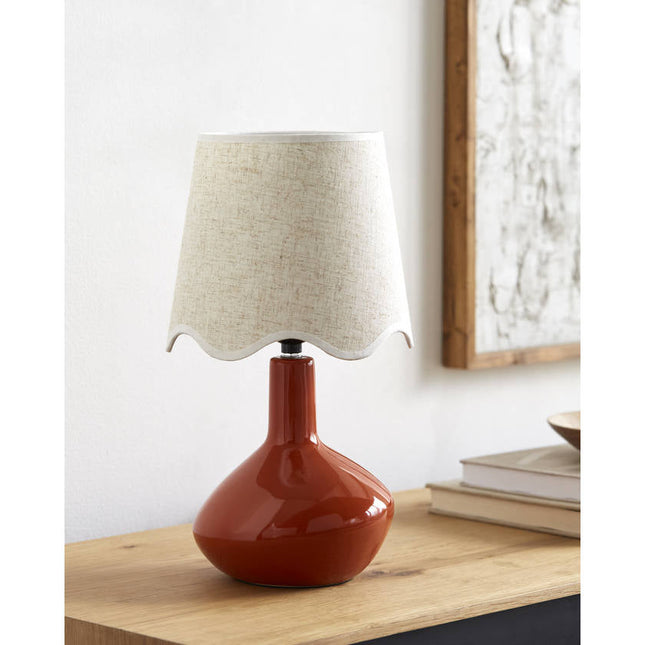 Eiman Rustic Red/Wheat Table Lamp Home Decor > Lighting > Lamp > Table Lamps TriadCommerceInc