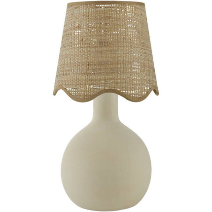 Rondy Rustic Cream Table Lamp Home Decor > Lighting > Lamp > Table Lamps TriadCommerceInc 15"H x 9"W x 9"D