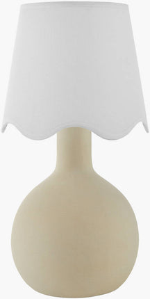 Rondy Rustic Cream/White Table Lamp Home Decor > Lighting > Lamp > Table Lamps TriadCommerceInc 15"H x 9"W x 9"D