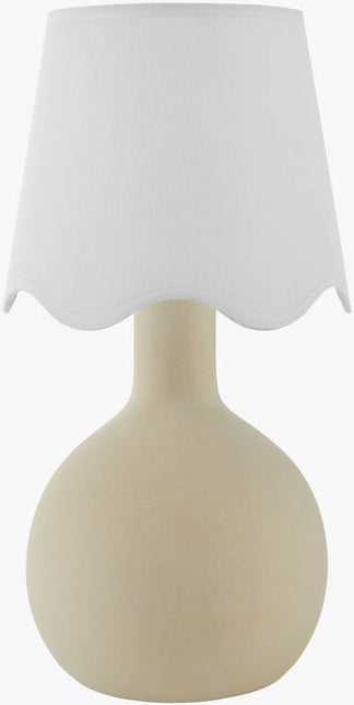 Rondy Rustic Cream/White Table Lamp Home Decor > Lighting > Lamp > Table Lamps TriadCommerceInc 15"H x 9"W x 9"D