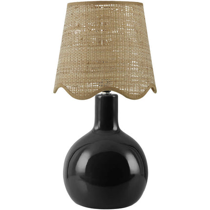 Rondy Rustic Black Table Lamp Lighting TriadCommerceInc 15"H x 9"W x 9"D