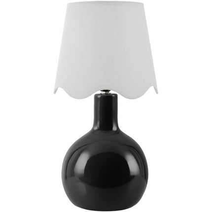 Rondy Rustic Black/White Table Lamp Home Decor > Lighting > Lamp > Table Lamps TriadCommerceInc 15"H x 9"W x 9"D