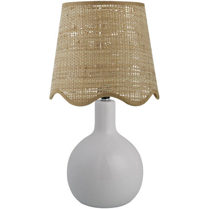 Rondy Rustic Wheat/White Table Lamp Lighting TriadCommerceInc
