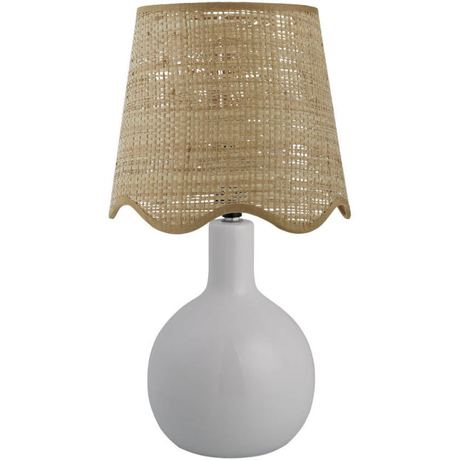 Rondy Rustic Wheat/White Table Lamp Lighting TriadCommerceInc