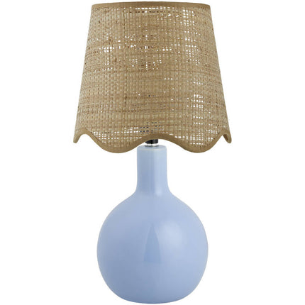 Rondy Rustic Blue Table Lamp Home Decor > Lighting > Lamp > Table Lamps TriadCommerceInc 15"H x 9"W x 9"D