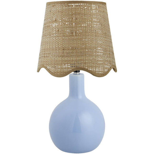 Rondy Rustic Blue Table Lamp Home Decor > Lighting > Lamp > Table Lamps TriadCommerceInc 15"H x 9"W x 9"D