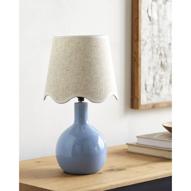 Rondy Rustic Blue/Wheat Table Lamp Home Decor > Lighting > Lamp > Table Lamps TriadCommerceInc