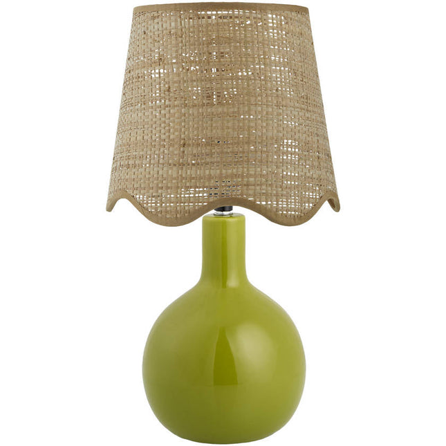 Rondy Rustic Green Table Lamp Home Decor > Lighting > Lamp > Table Lamps TriadCommerceInc 15"H x 9"W x 9"D