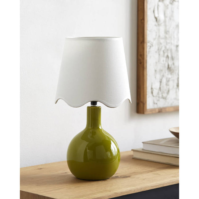 Rondy Rustic Green/White Table Lamp Home Decor > Lighting > Lamp > Table Lamps TriadCommerceInc