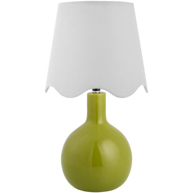 Rondy Rustic Green/White Table Lamp Home Decor > Lighting > Lamp > Table Lamps TriadCommerceInc 15"H x 9"W x 9"D
