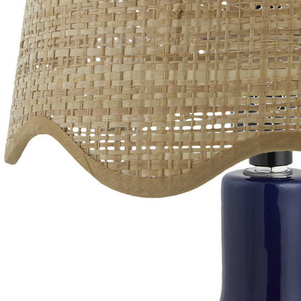 Rondy Rustic Dark Blue Table Lamp Home Decor > Lighting > Lamp > Table Lamps TriadCommerceInc