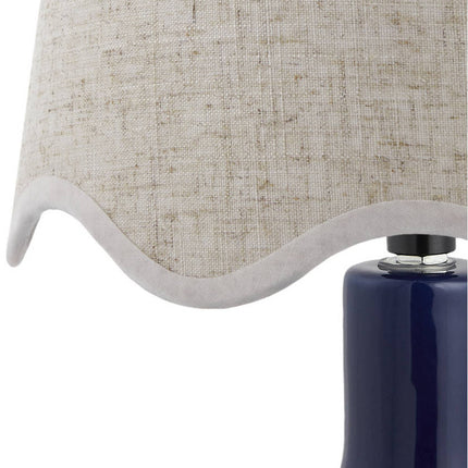 Rondy Rustic Dark Blue/Wheat Table Lamp Lighting TriadCommerceInc