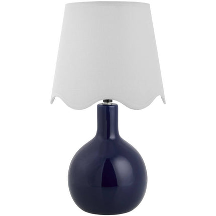Rondy Rustic Dark Blue/White Table Lamp Home Decor > Lighting > Lamp > Table Lamps TriadCommerceInc 15"H x 9"W x 9"D
