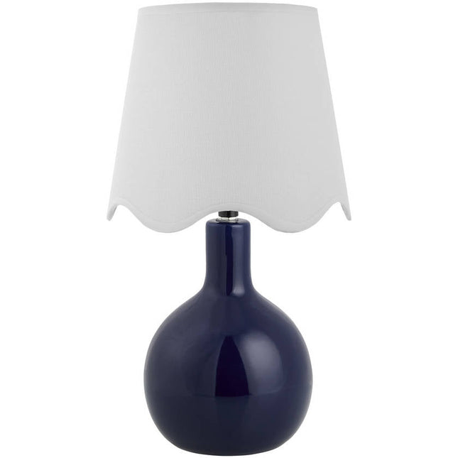 Rondy Rustic Dark Blue/White Table Lamp Home Decor > Lighting > Lamp > Table Lamps TriadCommerceInc 15"H x 9"W x 9"D