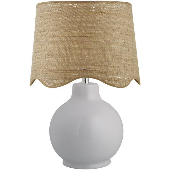 Tereza Rustic White/Wheat Table Lamp Home Decor > Lighting > Lamp > Table Lamps TriadCommerceInc 22"H x 15"W x 15"D