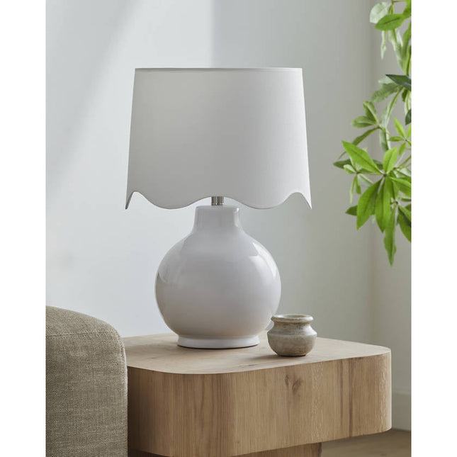 Tereza Rustic White Table Lamp Home Decor > Lighting > Lamp > Table Lamps TriadCommerceInc
