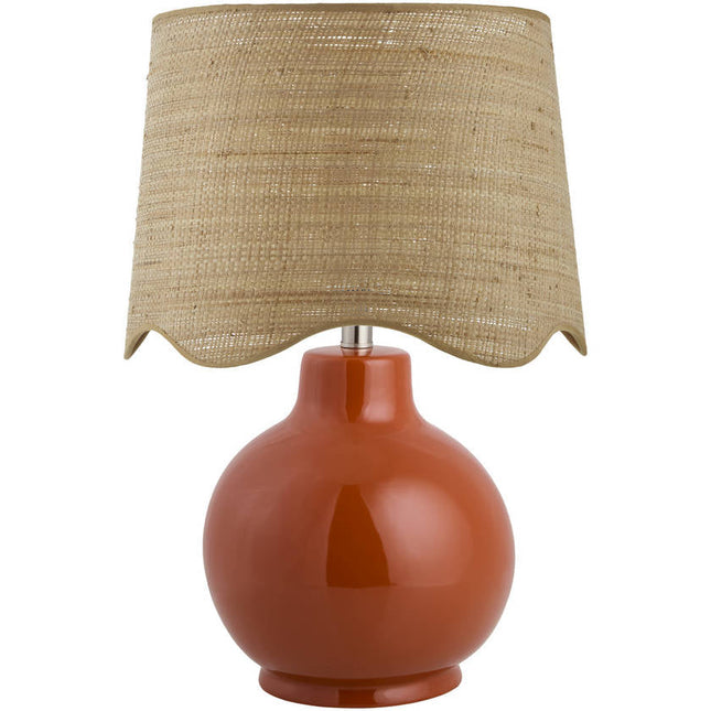 Tereza Rustic Red Table Lamp Home Decor > Lighting > Lamp > Table Lamps TriadCommerceInc 22"H x 15"W x 15"D