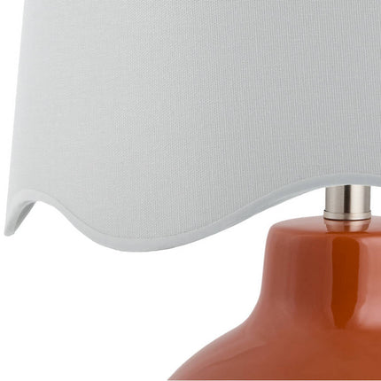 Tereza Rustic Red/White Table Lamp Home Decor > Lighting > Lamp > Table Lamps TriadCommerceInc