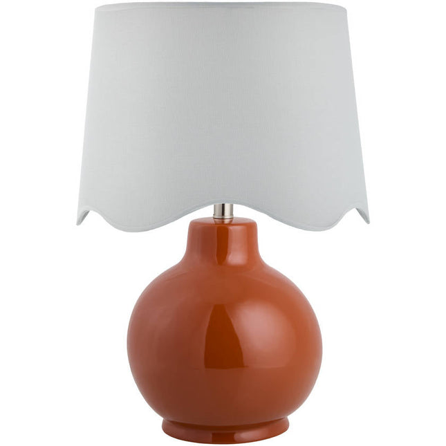 Tereza Rustic Red/White Table Lamp Home Decor > Lighting > Lamp > Table Lamps TriadCommerceInc 22"H x 15"W x 15"D