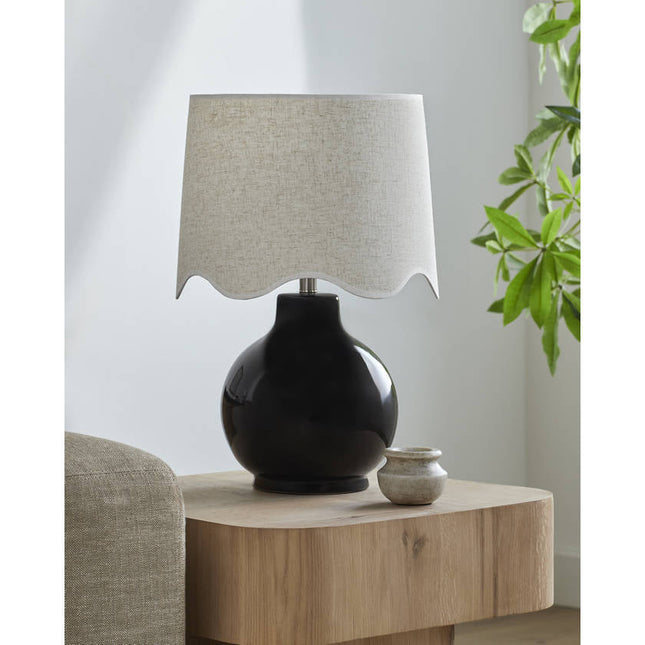 Tereza Rustic Black/Wheat Table Lamp Lighting TriadCommerceInc