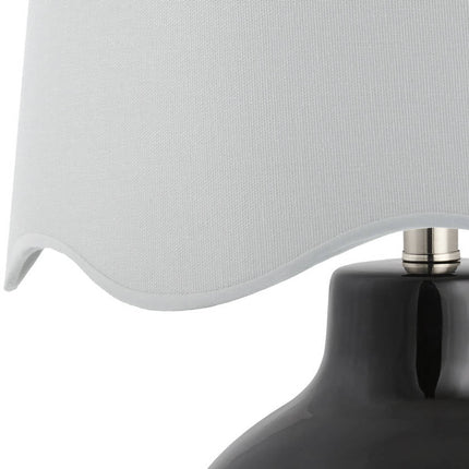 Tereza Rustic Black/White Table Lamp Lighting TriadCommerceInc