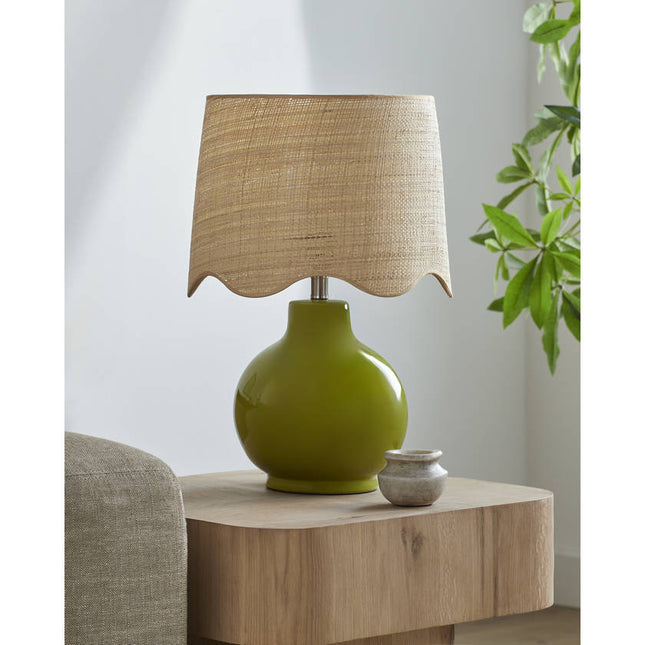 Tereza Rustic Green Table Lamp Home Decor > Lighting > Lamp > Table Lamps TriadCommerceInc