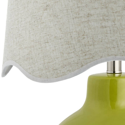 Tereza Rustic Green/Wheat Table Lamp Lighting TriadCommerceInc