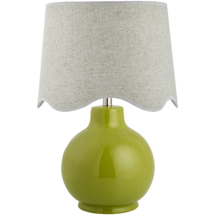 Tereza Rustic Green/Wheat Table Lamp Lighting TriadCommerceInc 22"H x 15"W x 15"D