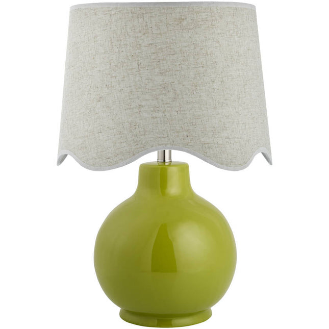 Tereza Rustic Green/Wheat Table Lamp Lighting TriadCommerceInc 22"H x 15"W x 15"D