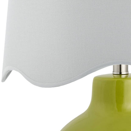 Tereza Rustic Green/White Table Lamp Home Decor > Lighting > Lamp > Table Lamps TriadCommerceInc