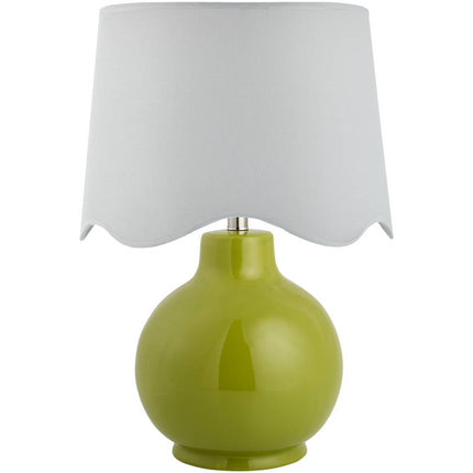 Tereza Rustic Green/White Table Lamp Home Decor > Lighting > Lamp > Table Lamps TriadCommerceInc 22"H x 15"W x 15"D