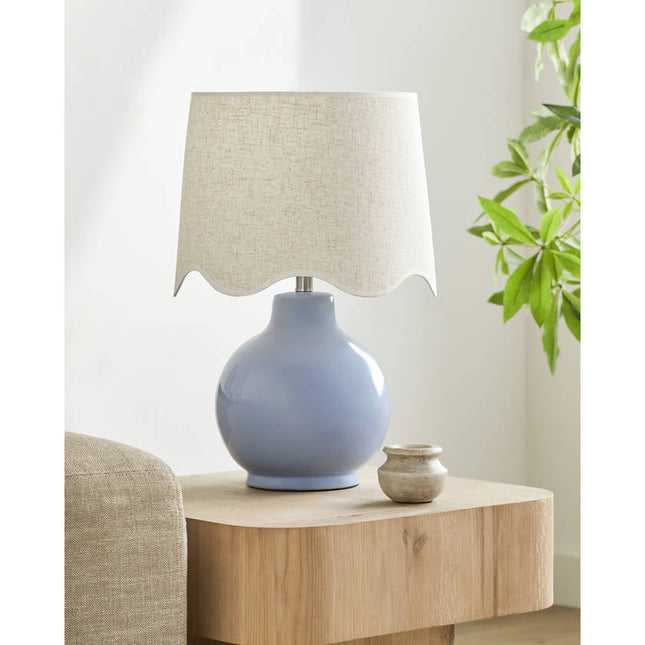 Tereza Rustic Blue/Wheat Table Lamp Home Decor > Lighting > Lamp > Table Lamps TriadCommerceInc