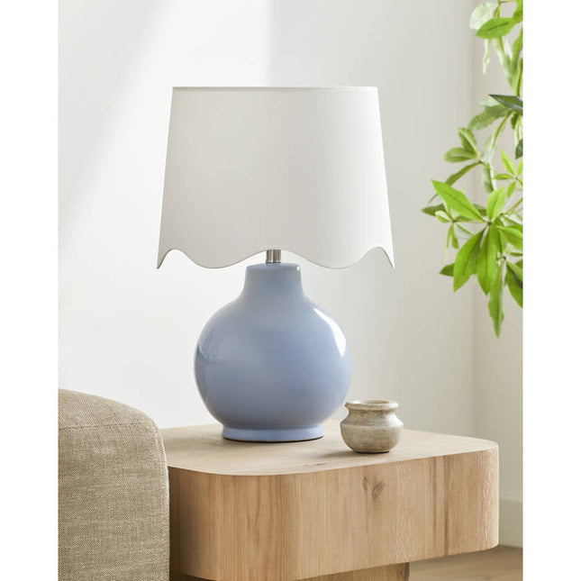 Tereza Rustic Blue/White Table Lamp Home Decor > Lighting > Lamp > Table Lamps TriadCommerceInc