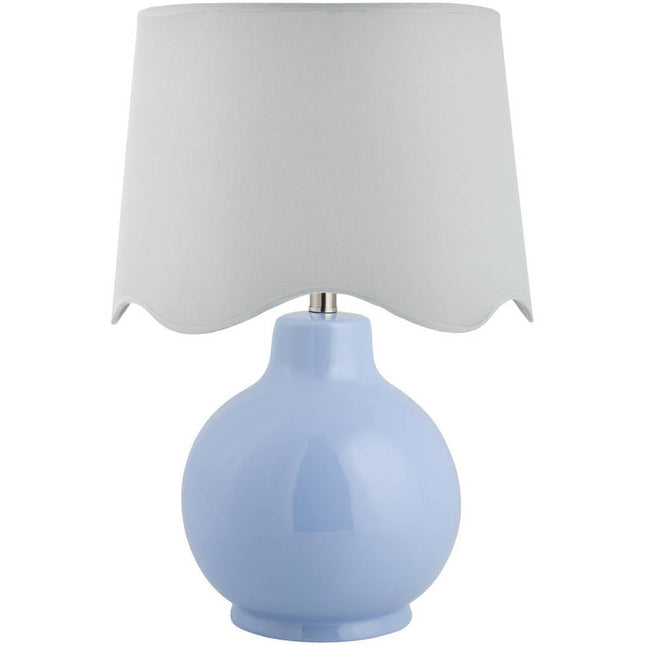 Tereza Rustic Blue/White Table Lamp Home Decor > Lighting > Lamp > Table Lamps TriadCommerceInc 22"H x 15"W x 15"D