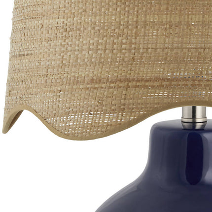 Tereza Rustic Dark Blue Table Lamp Home Decor > Lighting > Lamp > Table Lamps TriadCommerceInc