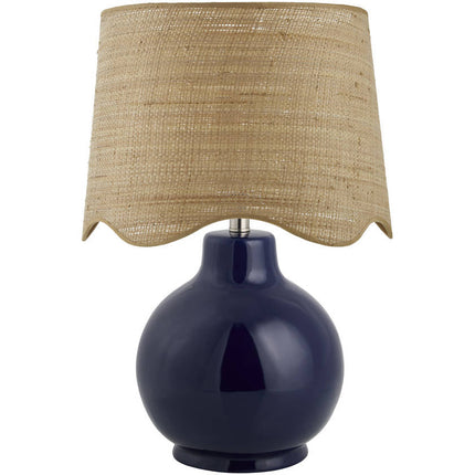 Tereza Rustic Dark Blue Table Lamp Home Decor > Lighting > Lamp > Table Lamps TriadCommerceInc 22"H x 15"W x 15"D