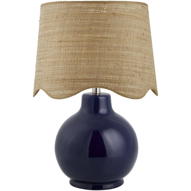 Tereza Rustic Dark Blue Table Lamp Home Decor > Lighting > Lamp > Table Lamps TriadCommerceInc 22"H x 15"W x 15"D