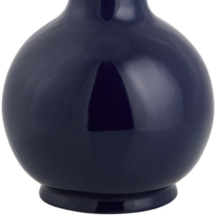 Tereza Rustic Dark Blue/White Table Lamp Lighting TriadCommerceInc