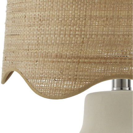 Tereza Rustic Cream Table Lamp Home Decor > Lighting > Lamp > Table Lamps TriadCommerceInc