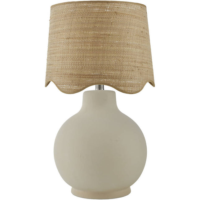 Tereza Rustic Cream Table Lamp Home Decor > Lighting > Lamp > Table Lamps TriadCommerceInc 22"H x 15"W x 15"D