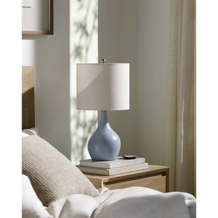 Katerine Cottage Bright Blue Table Lamp Home Decor > Lighting > Lamp > Table Lamps TriadCommerceInc