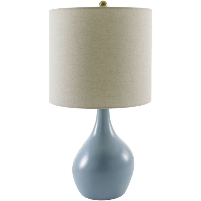 Katerine Cottage Bright Blue Table Lamp Home Decor > Lighting > Lamp > Table Lamps TriadCommerceInc 21"H x 11"W x 11"D