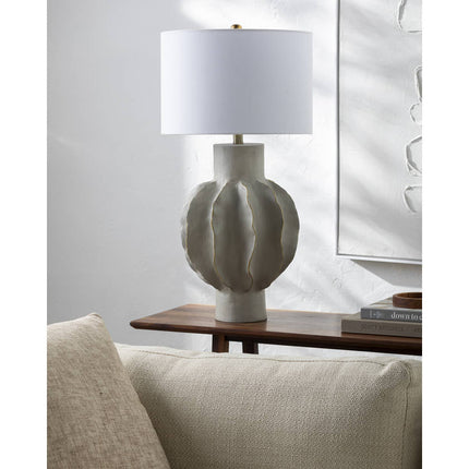 Jaryd Rustic Light Gray Table Lamp Lighting TriadCommerceInc