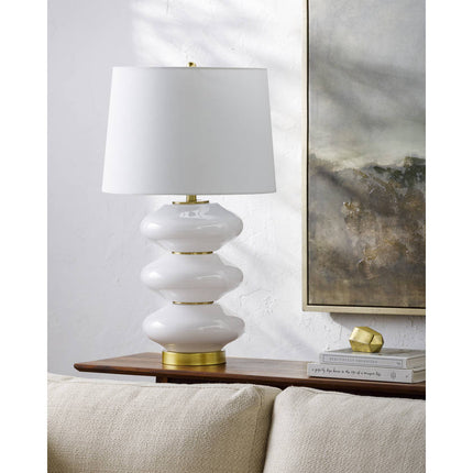Shauri Traditional White Table Lamp Home Decor > Lighting > Lamp > Table Lamps TriadCommerceInc