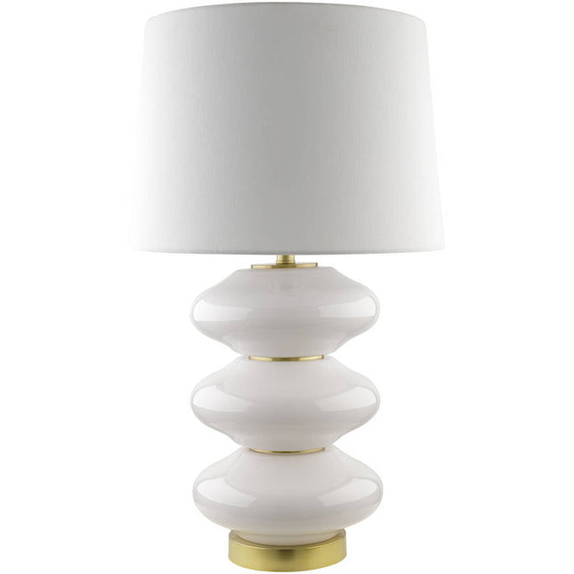 Shauri Traditional White Table Lamp Home Decor > Lighting > Lamp > Table Lamps TriadCommerceInc 30"H x 17"W x 17"D