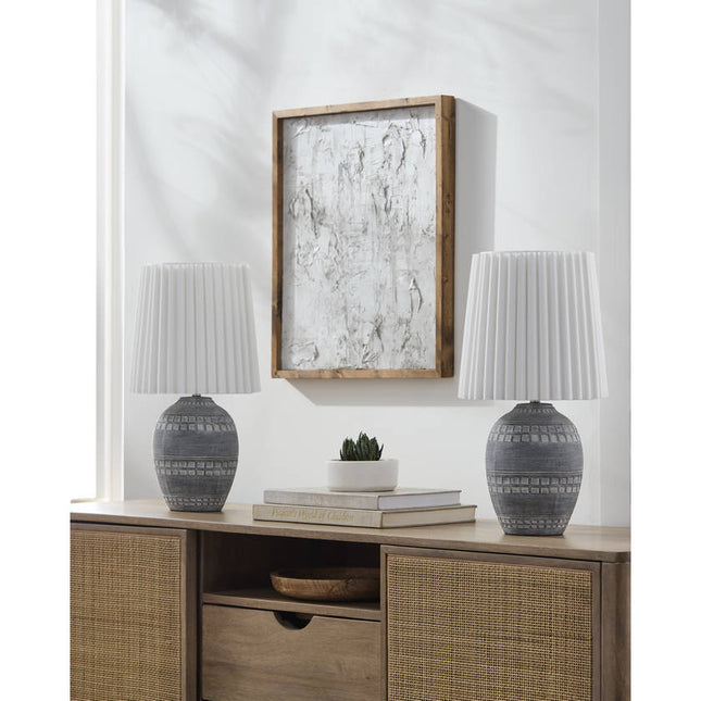 Jon Modern Light Gray Table Lamp Home Decor > Lighting > Lamp > Table Lamps TriadCommerceInc