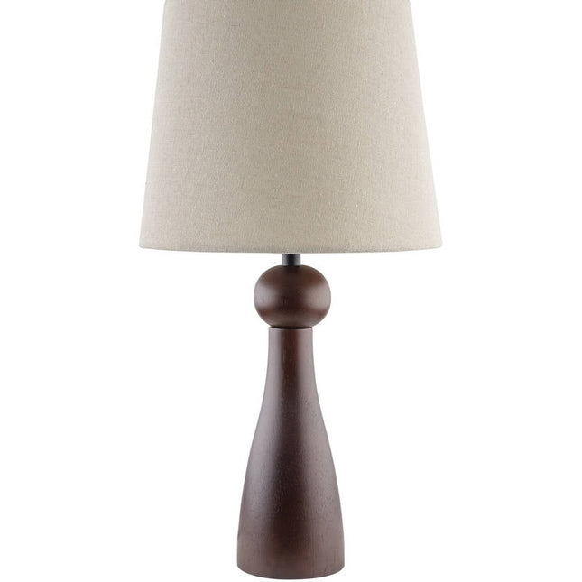 Edgardo Modern Dark Brown Table Lamp Home Decor > Lighting > Lamp > Table Lamps TriadCommerceInc 19"H x 10"W x 10"D